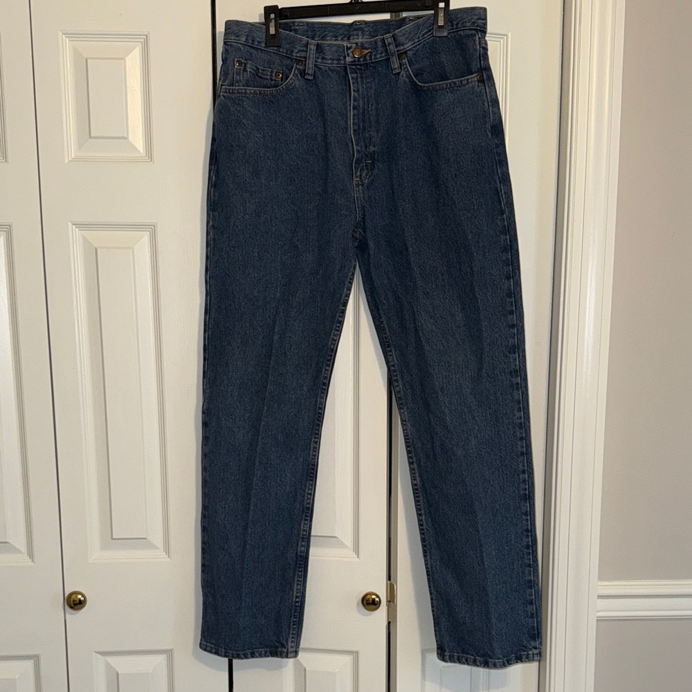 Wrangler Men’s Straight Leg Dark Blue Jeans 36x32